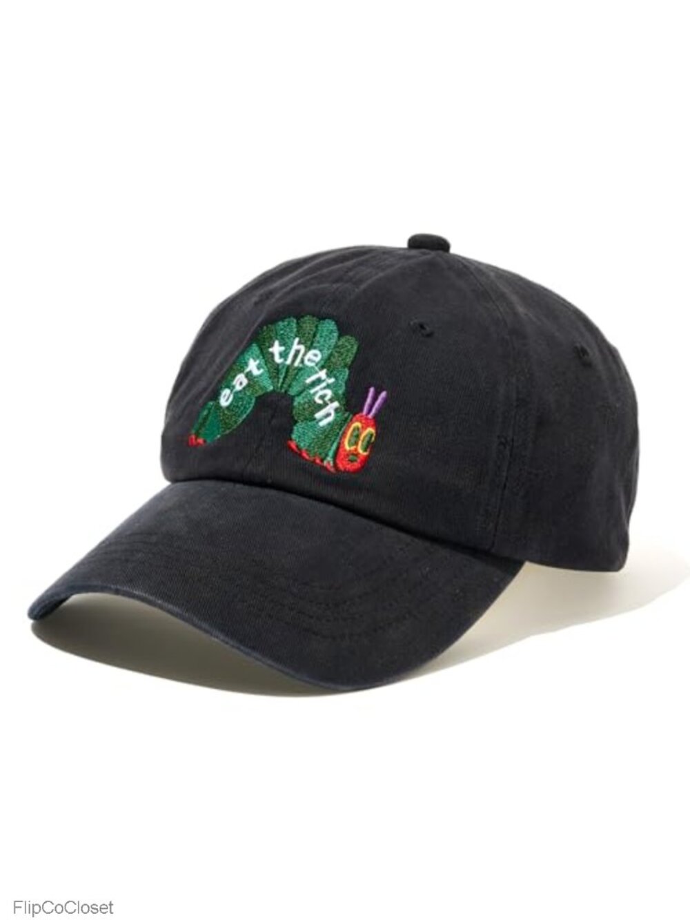 Adjustable Cotton Baseball Cap - Novelty Eat The Rich Hat